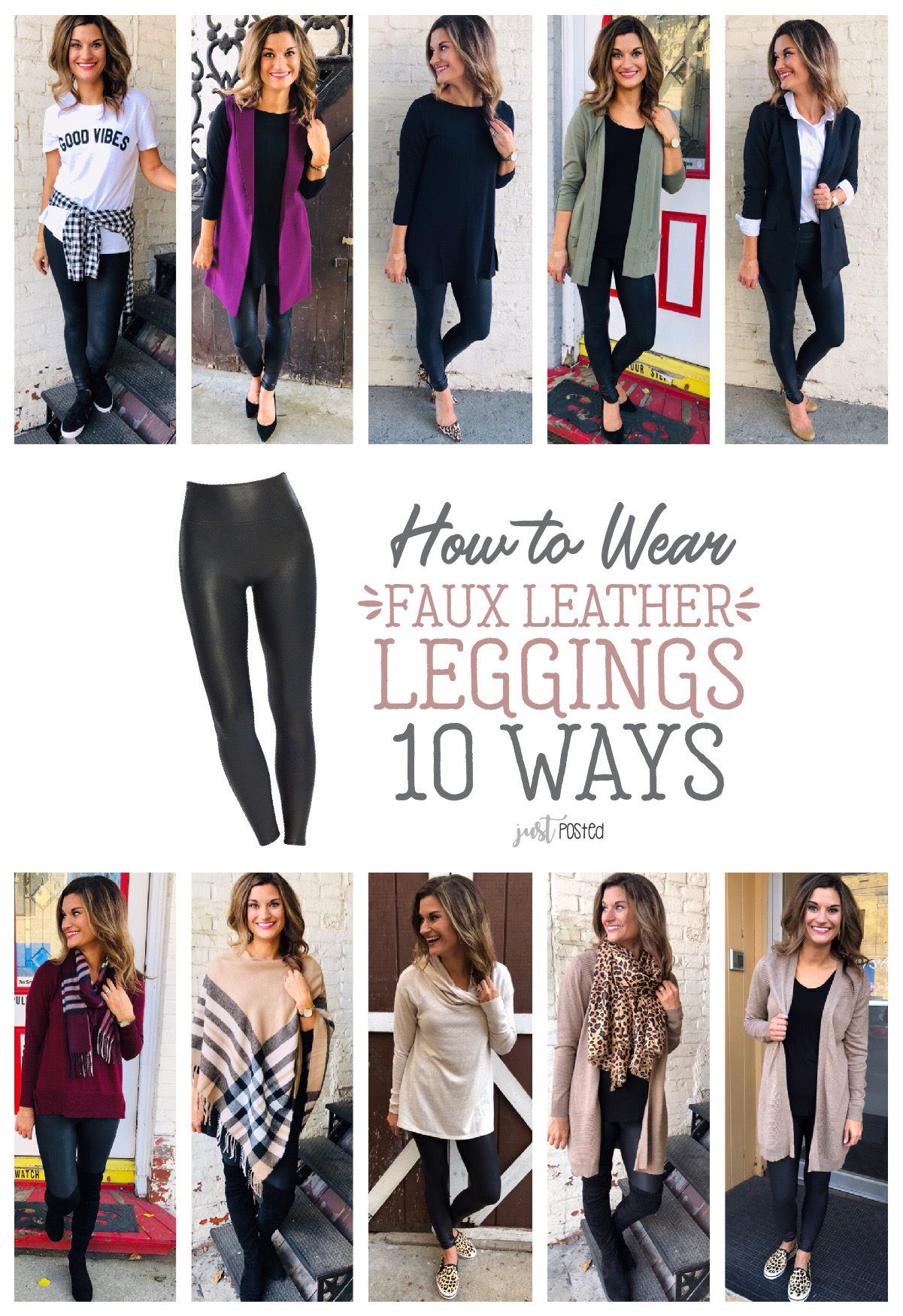 plus size leather leggings outfits