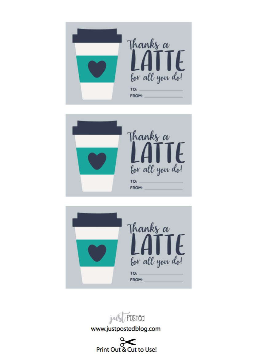 Free Printable for a Starbucks Gift Card – Just Posted