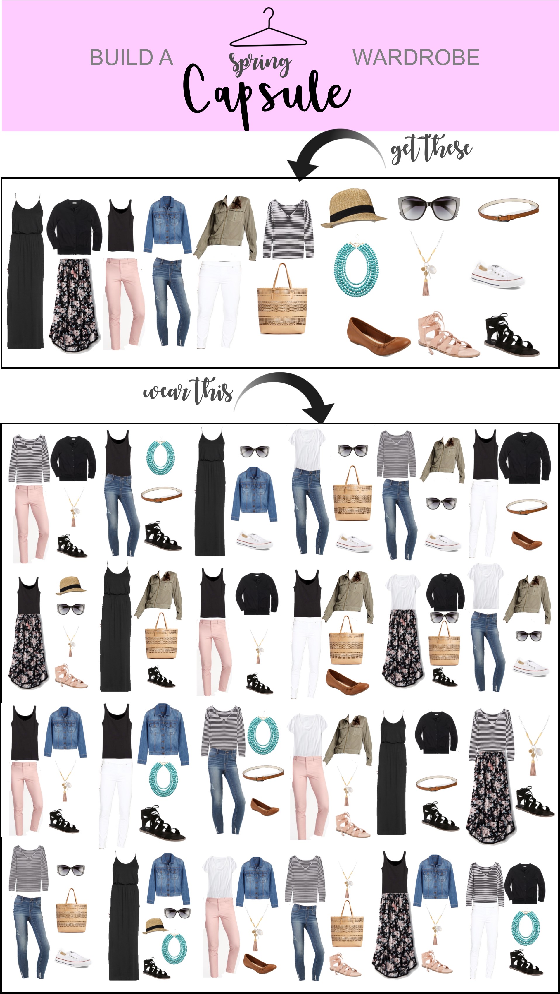 Spring Capsule Wardrobe Just Posted