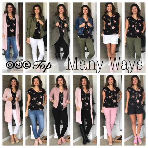 One Floral Top – 12 Ways to Wear It – Just Posted