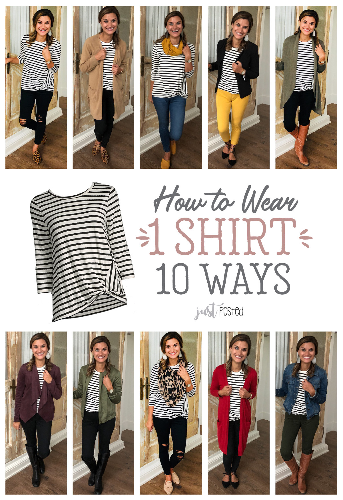 One Striped Top, Ten Ways – Just Posted