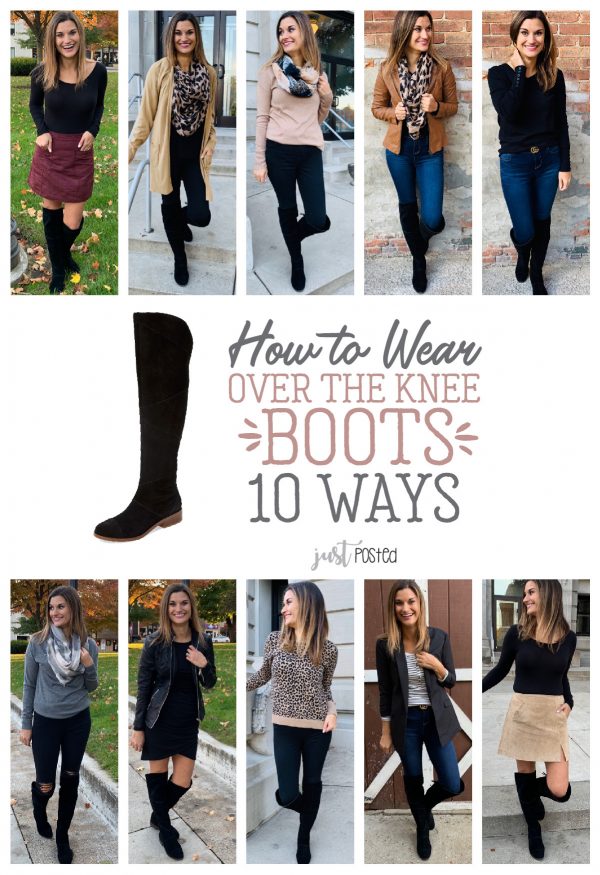 Ten Ways to Wear Black Over the Knee Boots – Just Posted