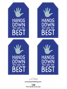 Free Printable for Glove Tag – Just Posted