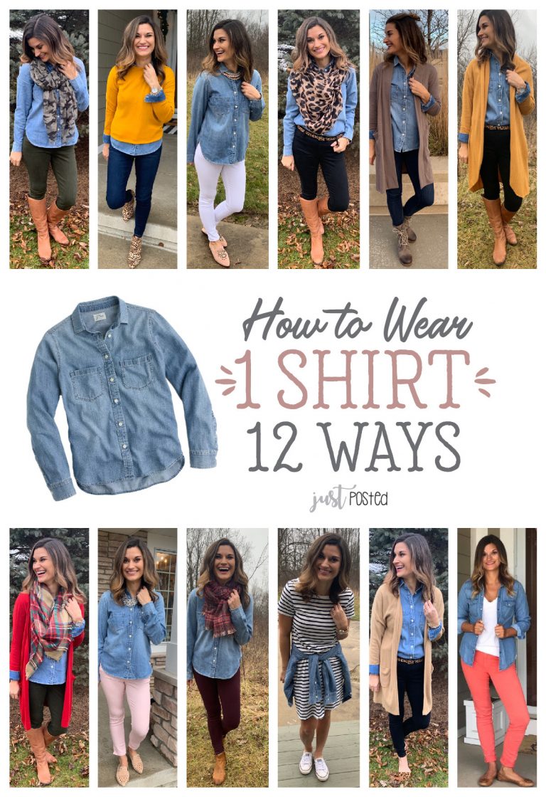 One Chambray Shirt, Twelve Ways Just Posted