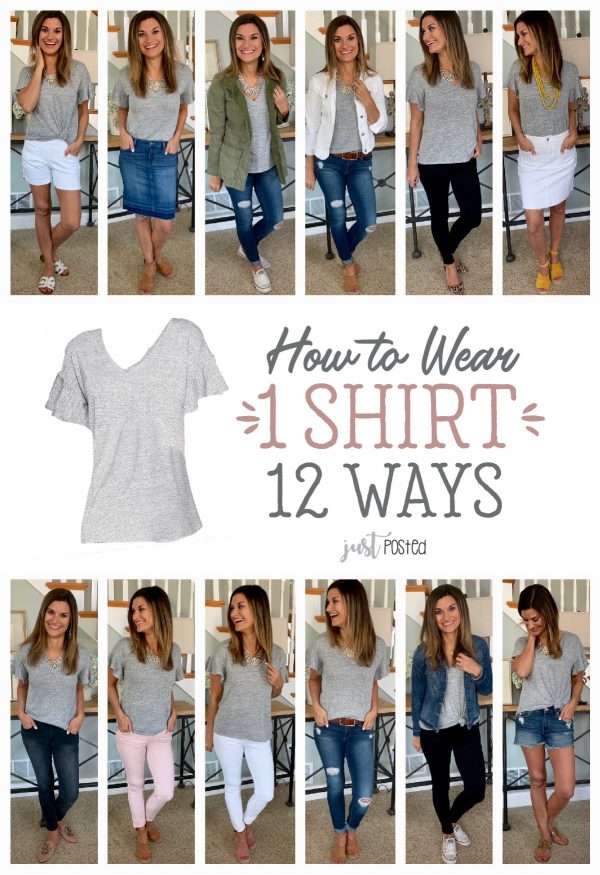 How to Wear One Grey Top Twelve Ways – Just Posted
