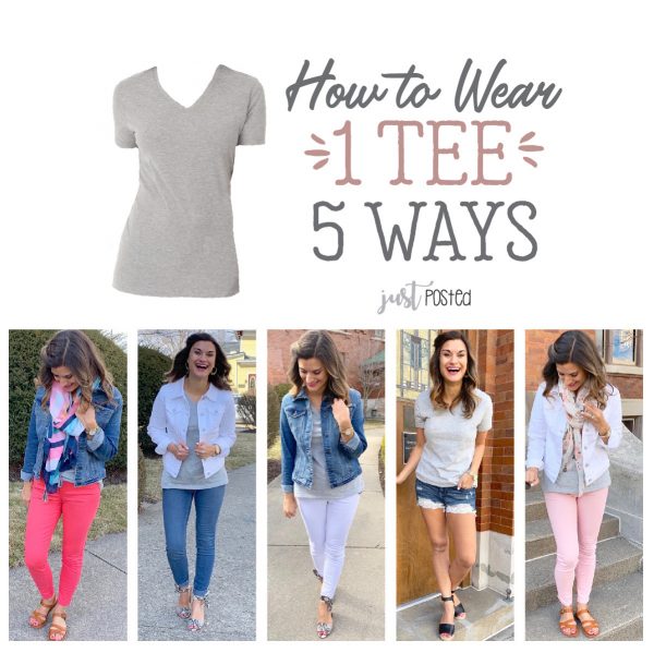 How to Wear One Grey Tee Five Ways – Just Posted