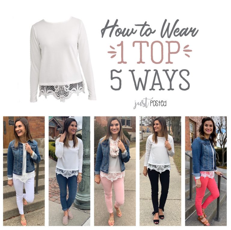 How to Wear One White Lace Top Five Ways – Just Posted