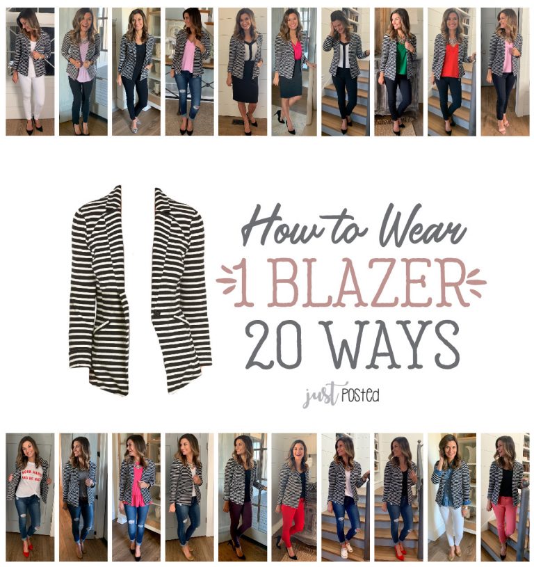 How to Wear One Striped Blazer Twenty Ways – Just Posted