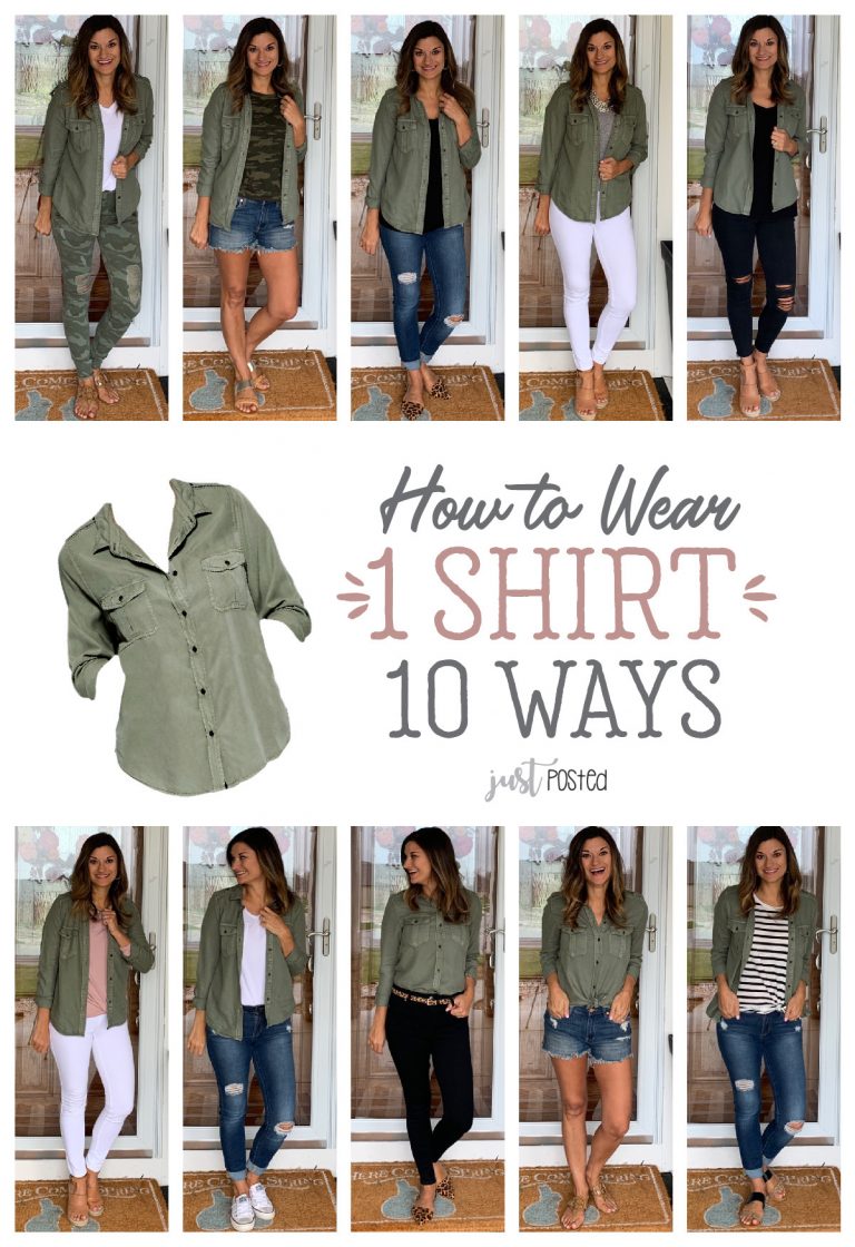 How to Wear One Green Shirt Ten Ways – Just Posted