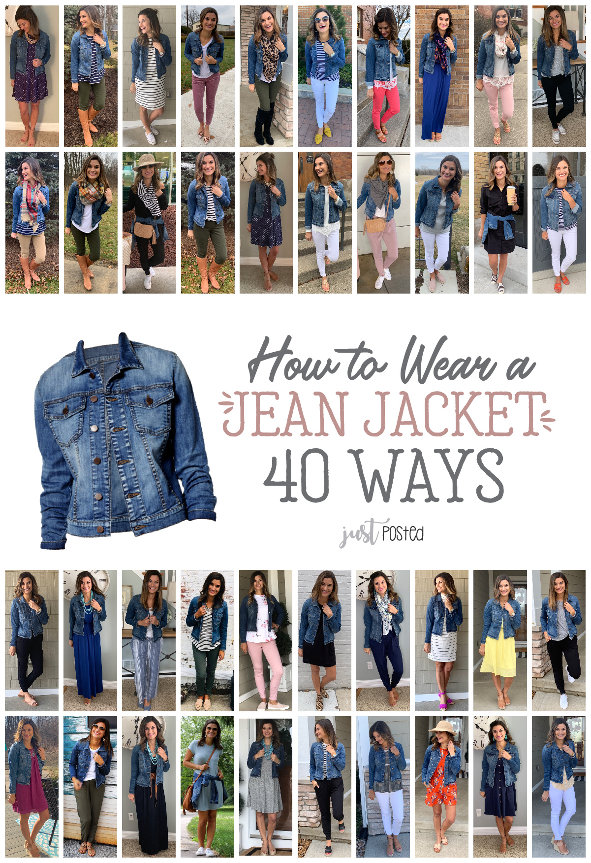 How to Wear 1 Jean Jacket 40 Ways – Just Posted