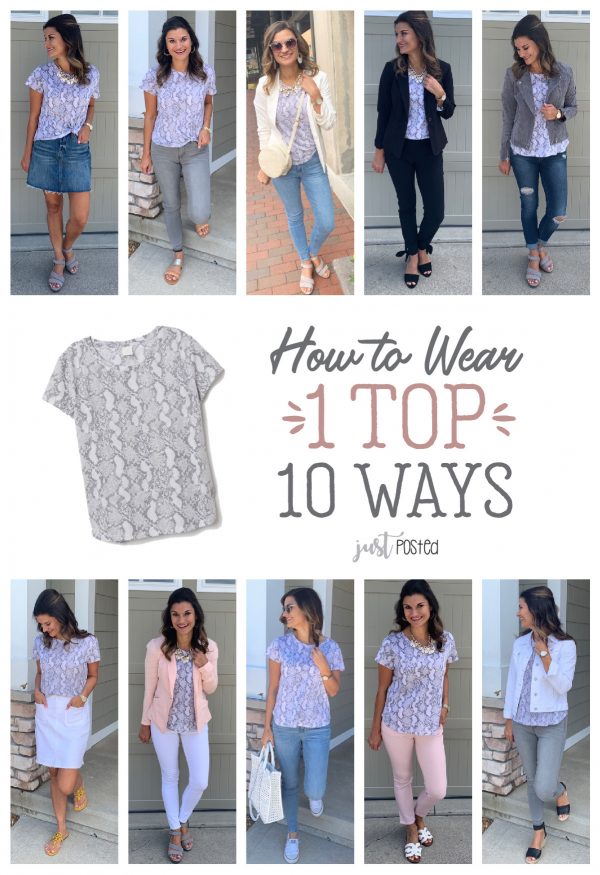 How to Wear One Snakeskin Top Ten Ways – Just Posted