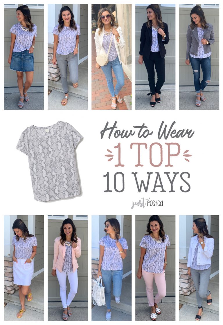 How to Wear One Snakeskin Top Ten Ways – Just Posted