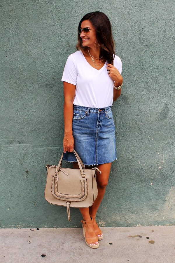 How to Wear a Denim Skirt 10 Ways – Just Posted