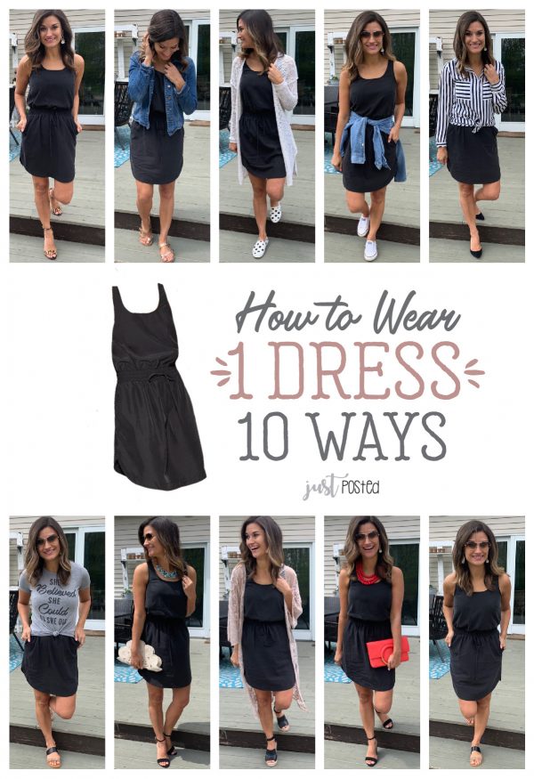 How to Wear One Black Dress Ten Ways Just Posted