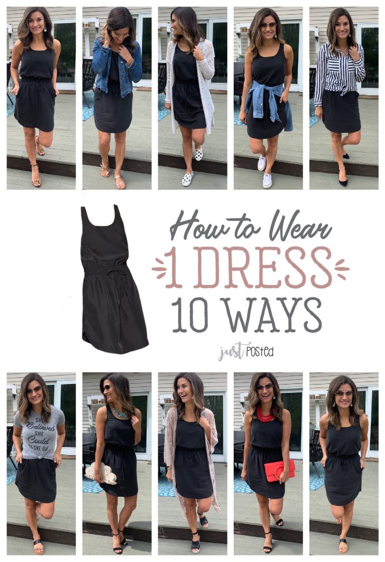 How to Wear One Black Dress Ten Ways – Just Posted