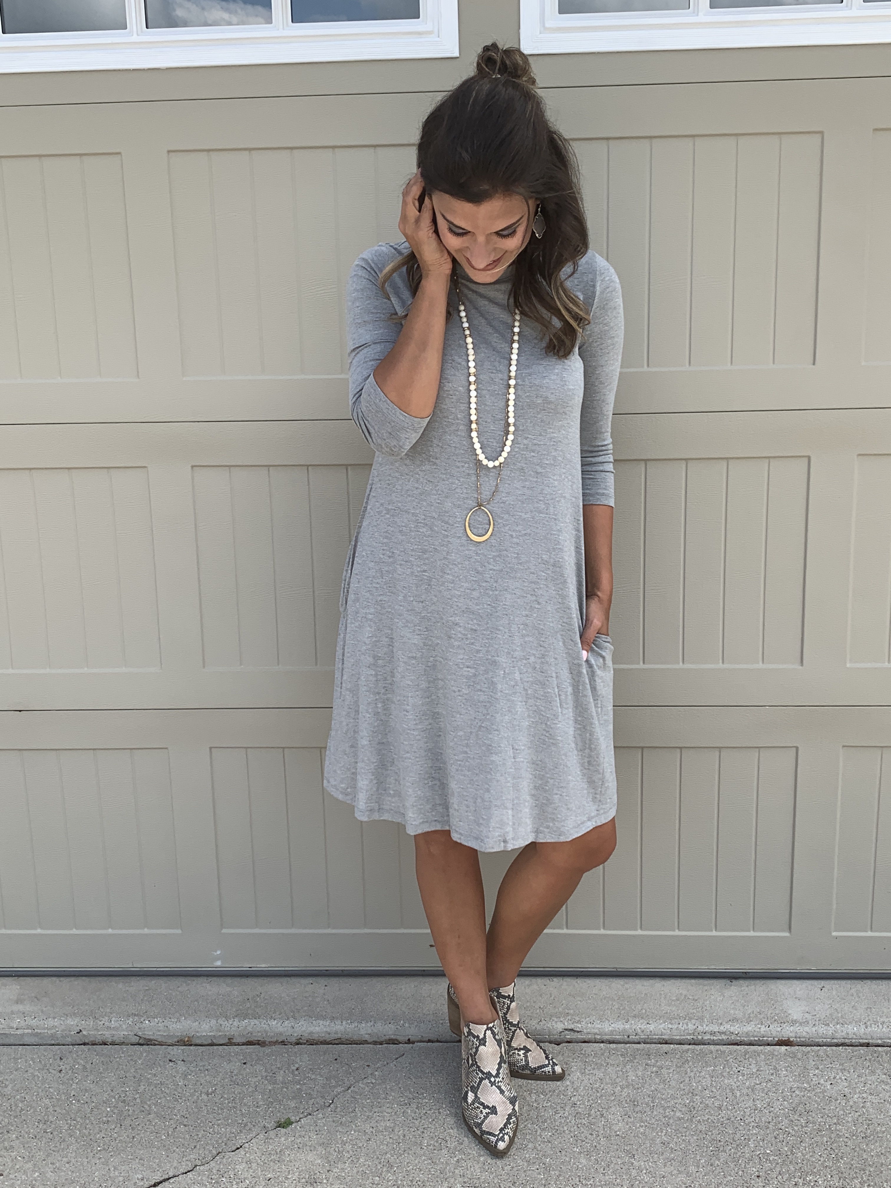 How to Wear One Grey Dress 10 Ways – Just Posted