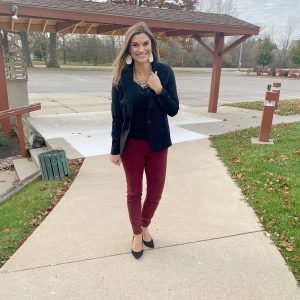 4 Ways To Style Burgundy Jeans Just Posted