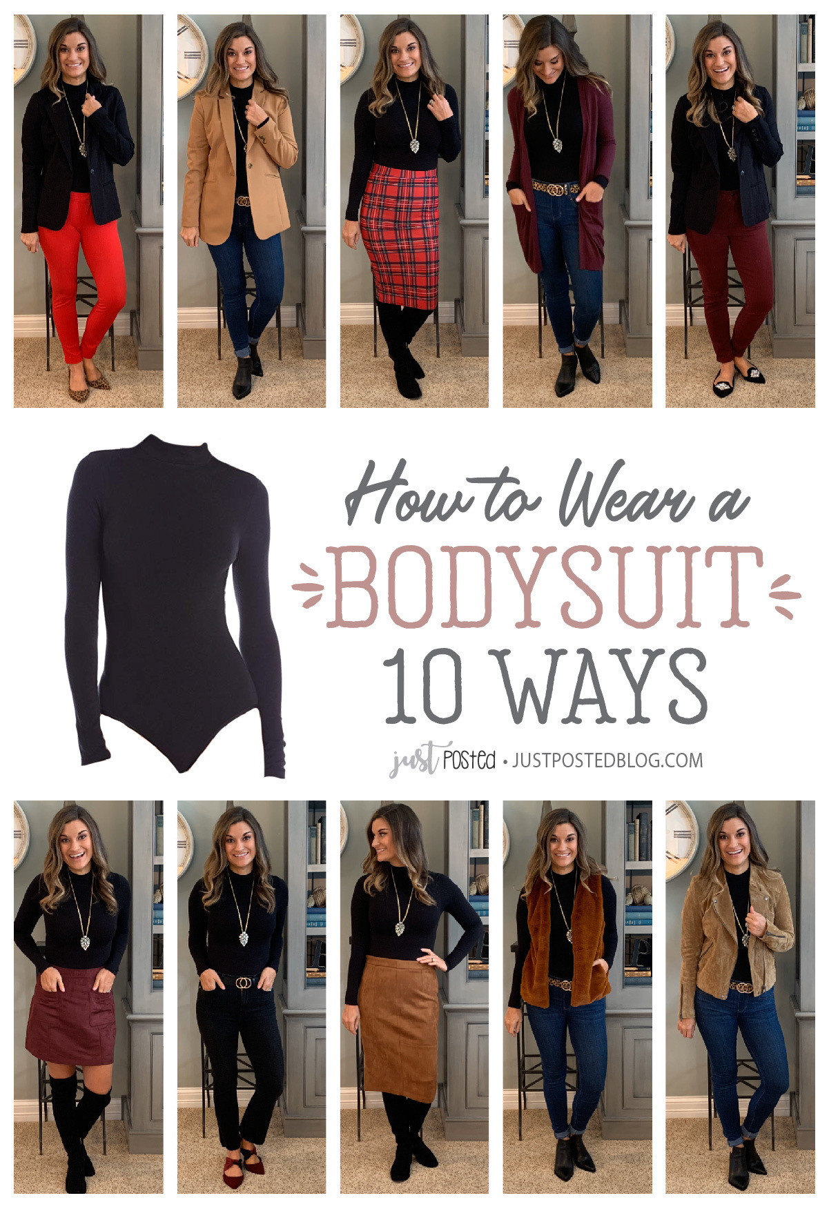 How to Wear One Black Bodysuit 10 Ways – Just Posted