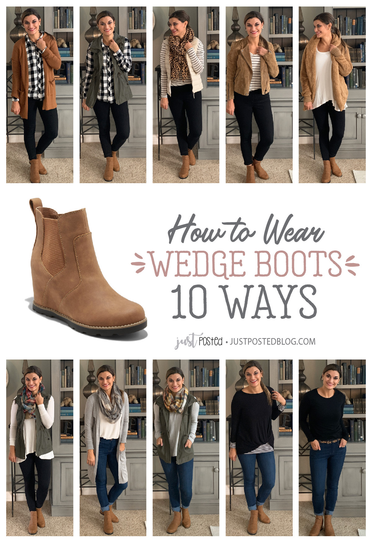 wedge booties with dress