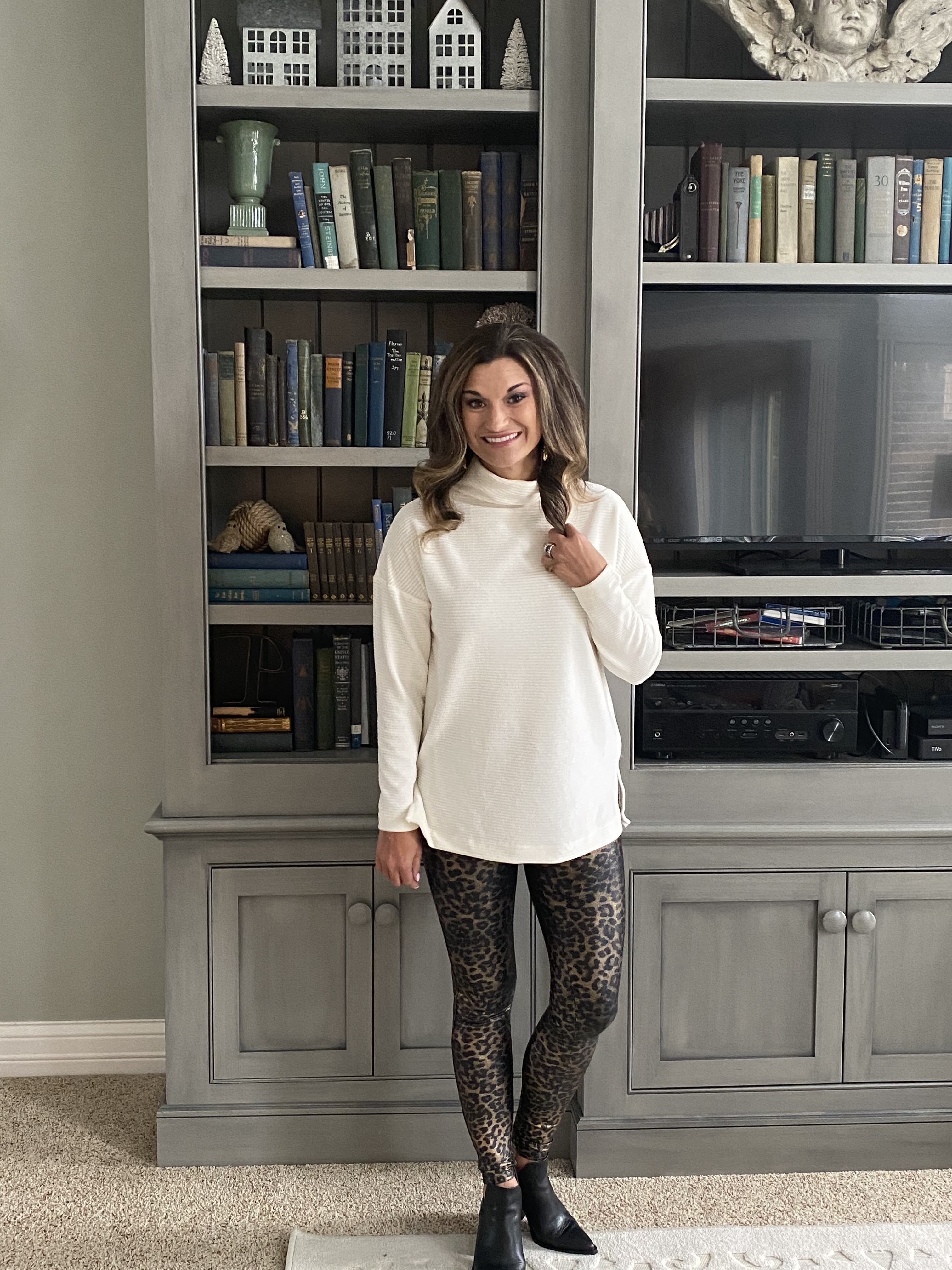 College Prep  Black tights outfit, How to style tights, Leopard dress