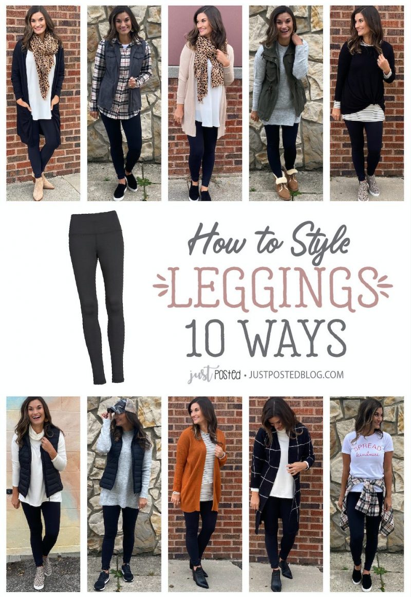 10 Ways to Style Black Leggings – Just Posted