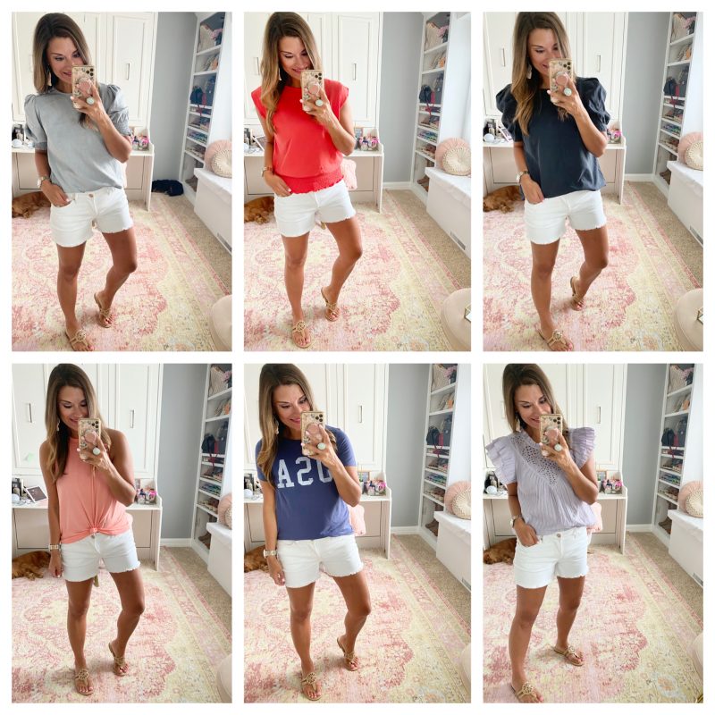 Six Tops from Target to Wear with White Shorts – Just Posted