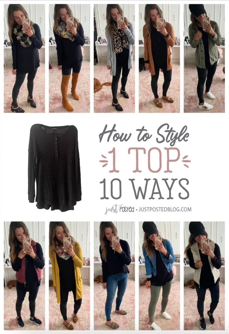 How to Style One Black Top Ten Ways – Just Posted