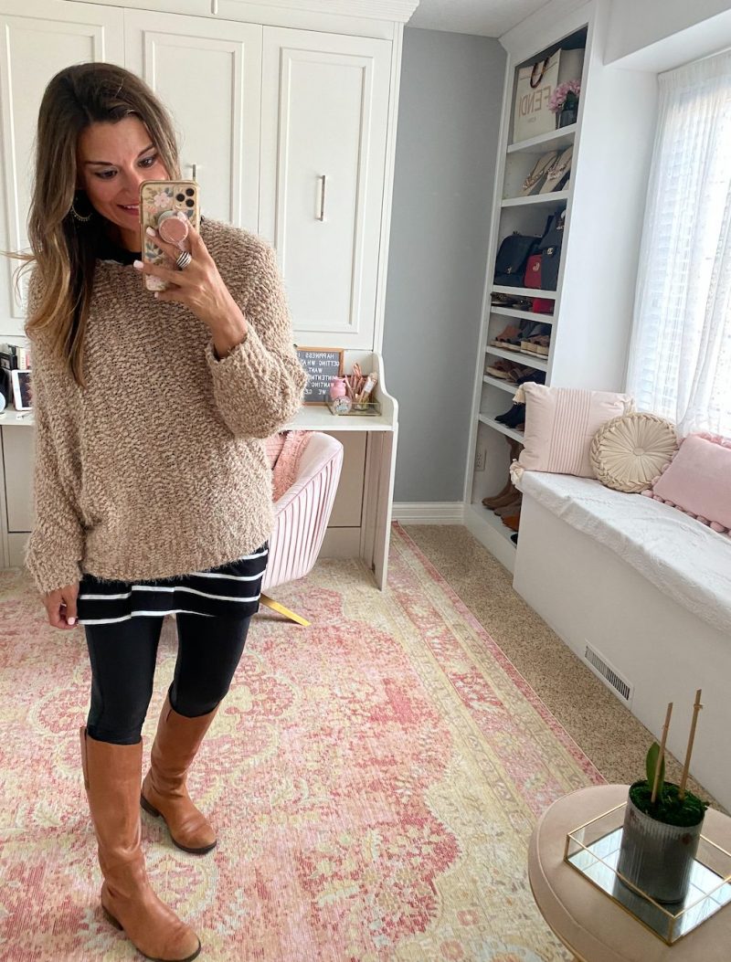 Pink Lily - The perfect sweater + leggings combo. ☺️ Shop
