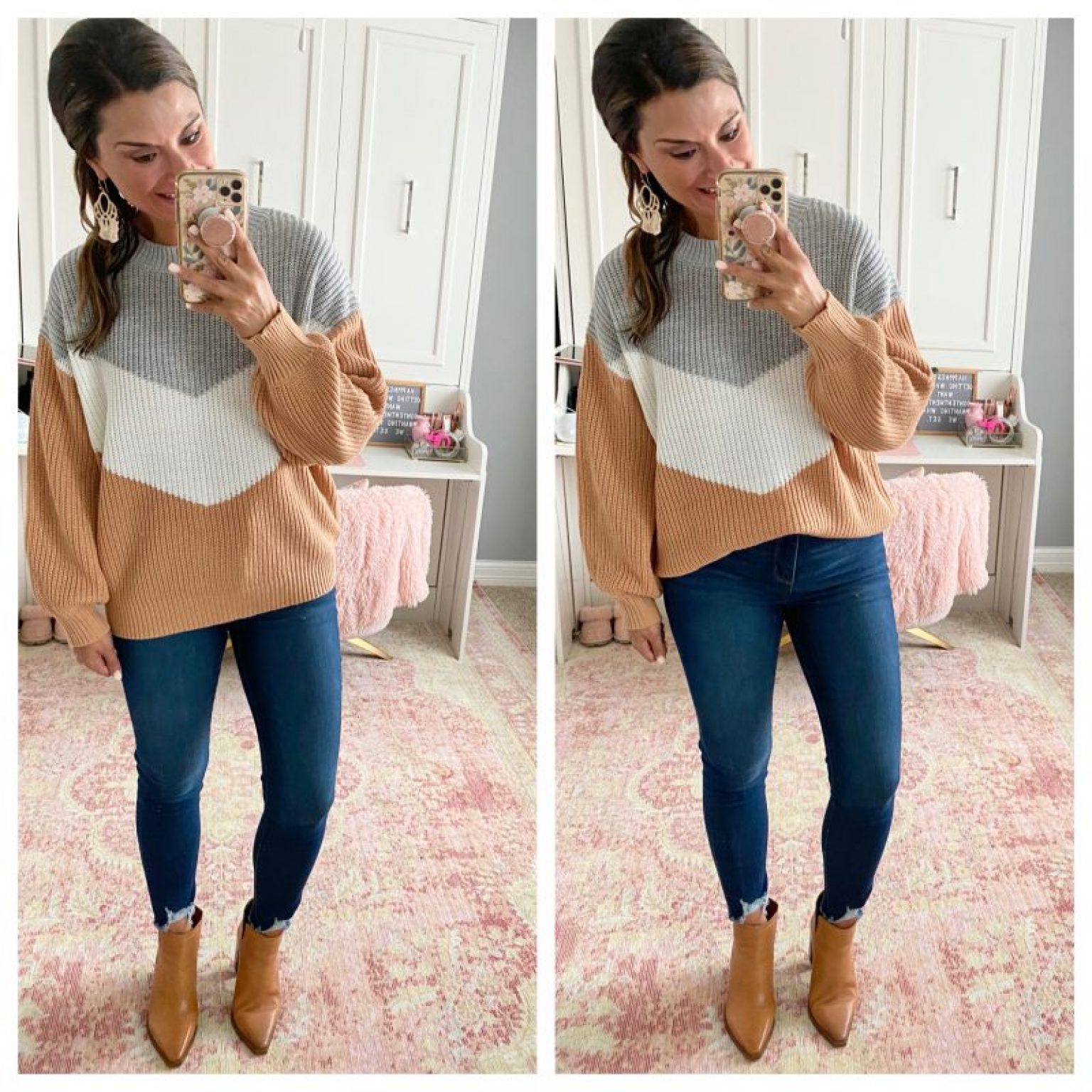 12 Tops to Wear with Jeans and Tan Booties – Just Posted