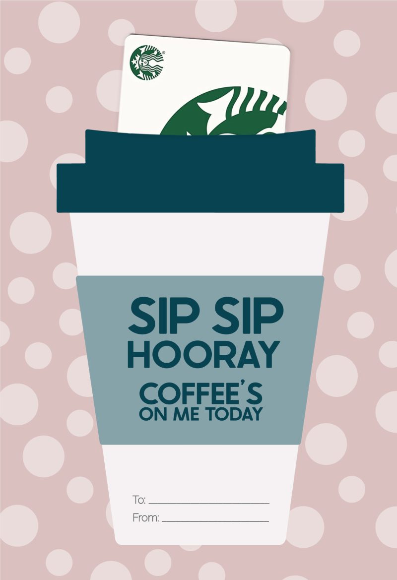 DIY Starbucks Coffee Cup Gift Card Holder